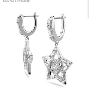 Swarovski Crystal Star Hoop Earrings 5617767
